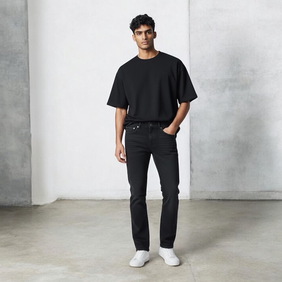 GAP Classic Straight Jeans – Black Wash – Size 30 - Picture 7 of 10